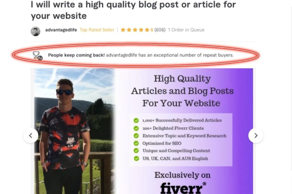 Get Clients on Fiverr repeat